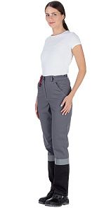 Брюки женские рабочие летние для ИТР "Виват" NEW серо-черно-красные